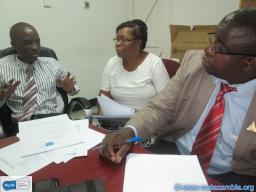 Members of the executive during the meeting on 15 October 2014. The picture also shows Mr Liyoka Liyoka.